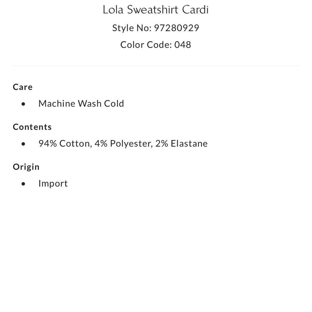 Free People Lola Sweatshirt Cardi in Spa Combo NWOT - Picture 6 of 9